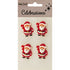 Xmas Santa Shape Resin Embellishments