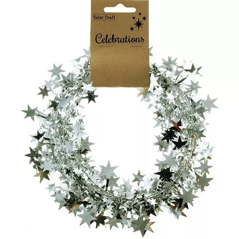 Xmas Garlands with Large Stars (available in 3 colours)