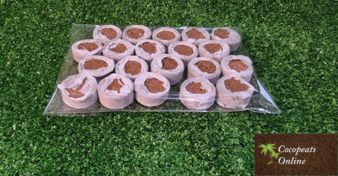Cocopeats Online Coco peat pellets Coir Pellets 32 mm