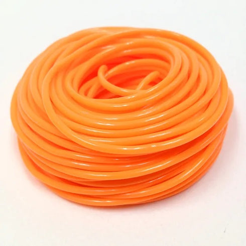 1.6mm x 1.8mm Neon Orange Colour Plastic Tubing