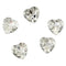 1.7cm Heart Acrylic Buttons