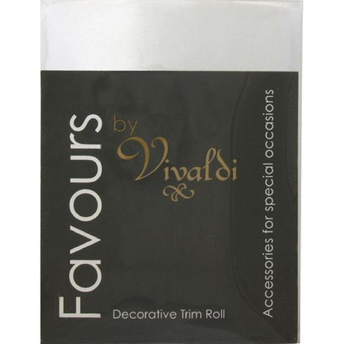 100mm White Colour Satin Ribbon with Cut Edge