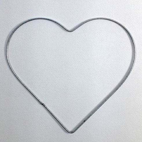 100mm Heart Shape Wire Hoop