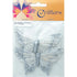 10cm Silver Rhinestone Butterfly