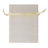 10cm x 7.5cm Cream Colour Mini Organza Gift Bags