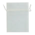 10cm x 7.5cm White Colour Mini Organza Gift Bags