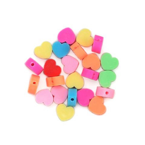 Fimo Heart Shape Beads