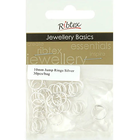 10mm Metal Alloy Jump Rings (available in 8 colours)