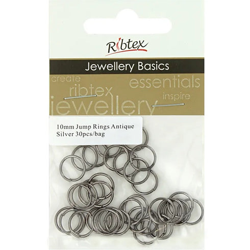 10mm Metal Alloy Jump Rings (available in 8 colours)