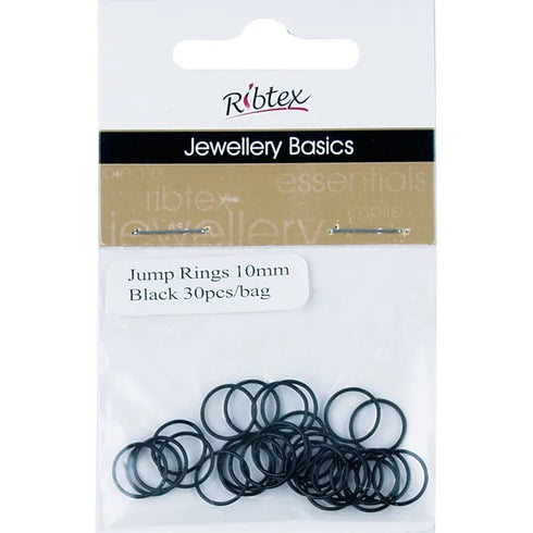 10mm Metal Alloy Jump Rings (available in 8 colours)