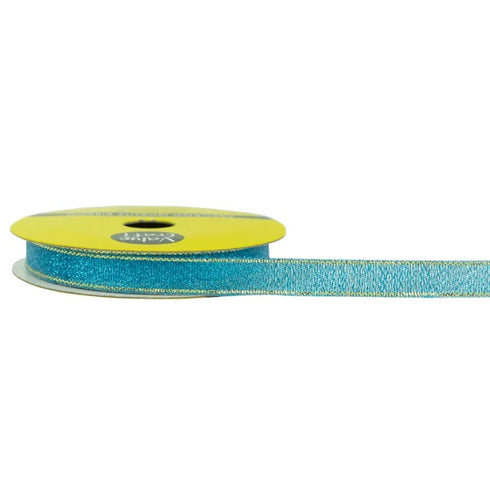 10mm Nylon Metallic Blue Colour Taffeta Ribbon