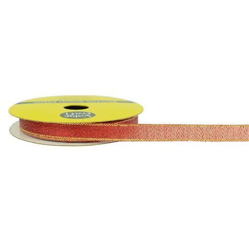 10mm Nylon Metallic Red Colour Taffeta Ribbon