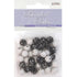 10mm Plastic Round Bead with Stars