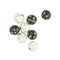10mm Plastic Round Bead with Stars