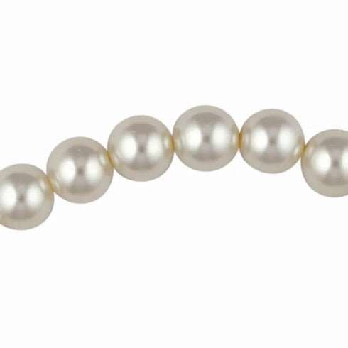 10mm Round Glass Pearl Beads (available in 3 colours)
