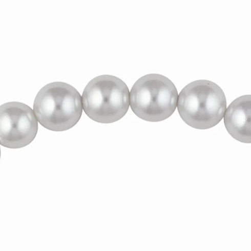 10mm Round Glass Pearl Beads (available in 3 colours)