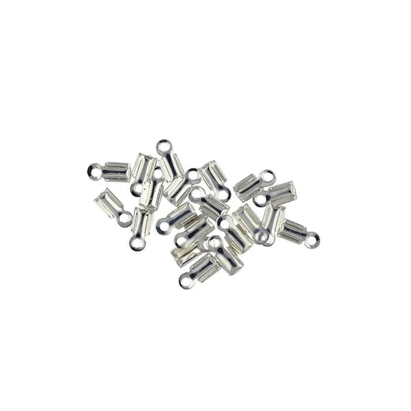10mm Silver Colour Metal Alloy Leather Clamps