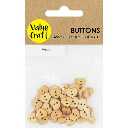 10mm Wood Buttons (available in 2 designs)