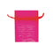 10 x 7.5cm Hot Pink Colour Organza Gift Bags