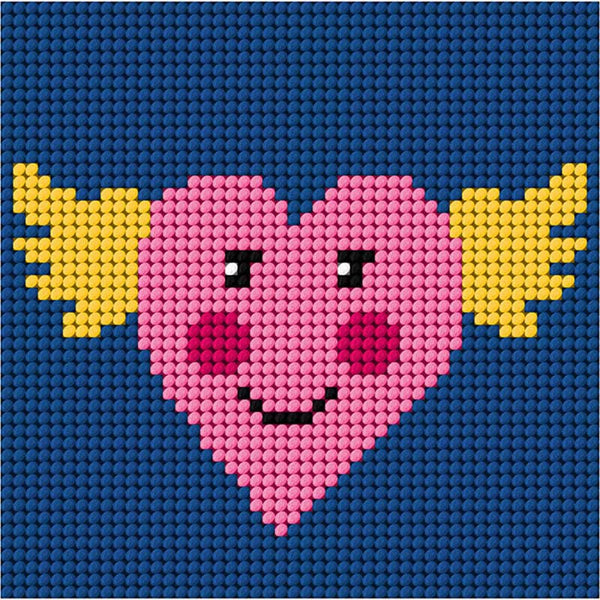 11cm x 11cm Heart Tapestry Kit