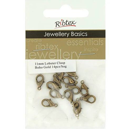 11mm Metal Alloy Lobster Clasp (available in 8 colours)