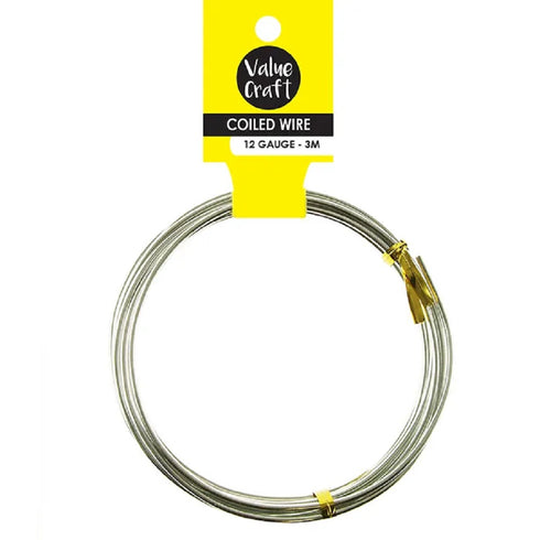 12 Gauge Craft Coiled Wire (available in 3 colours)