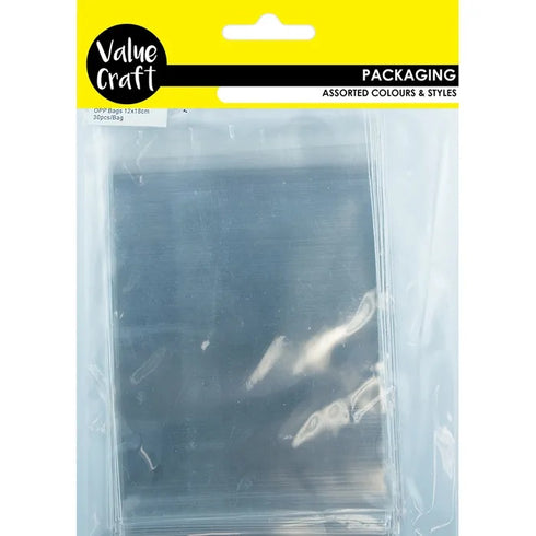 12cm x 18cm Clear OPP Cello Bags