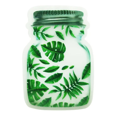 12cm x 19.5cm Mason Jar Shaped Zip Lock Bags (available in 2 designs)