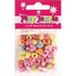 12mm Assorted AB Colours Plastic Heart Shape Beads