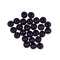 12mm Black Wooden Round Beads