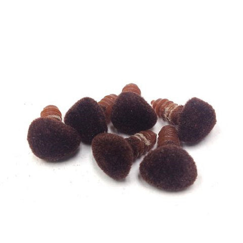 12mm Flock Dog Noses (available in 2 colours)