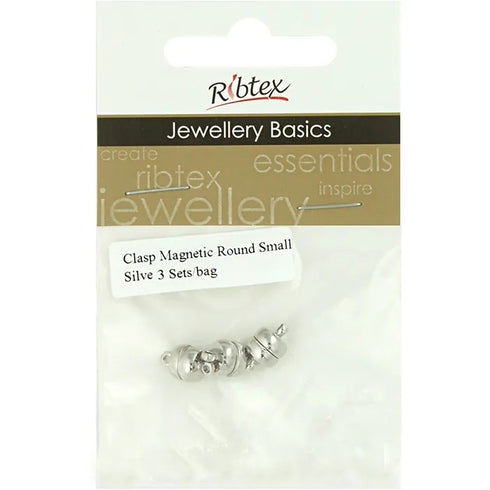 12mm Metal Alloy Round Magnetic Clasp (available in 2 colours)