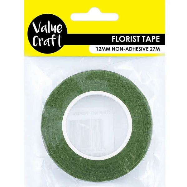 12mm Non- Adhesive Florist Tape (available in 2 colours)