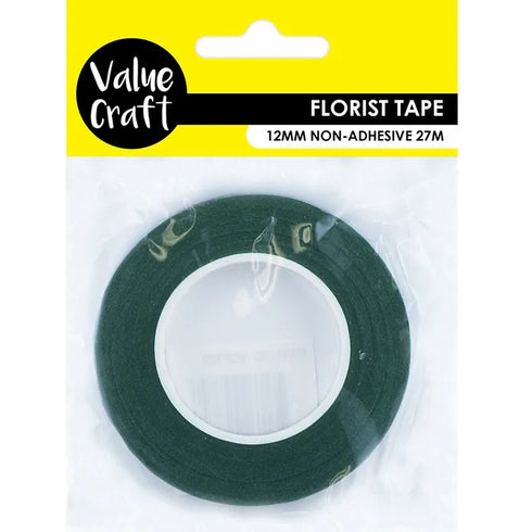 12mm Non- Adhesive Florist Tape (available in 2 colours)