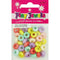 12mm Pastel Colours Plastic Doughnut Shape Beads