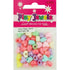 12mm Pastel Colours Plastic Heart Shape Beads