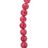 12mm Pink Colour Round Crackle Strung Beads