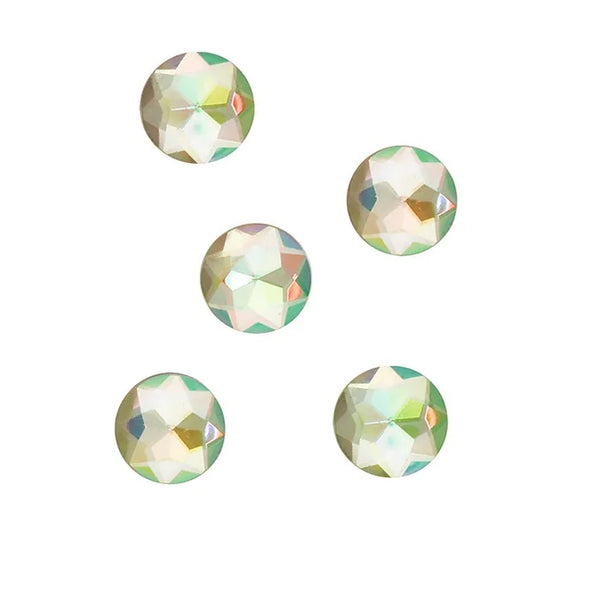 12mm Round AB Colours Rhinestones