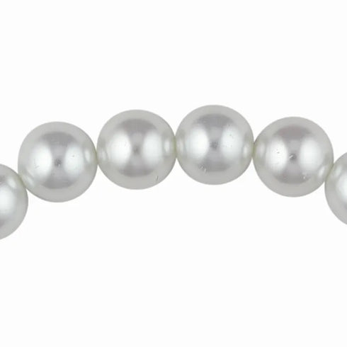 12mm Round Glass Pearl Beads (available in 3 colours)