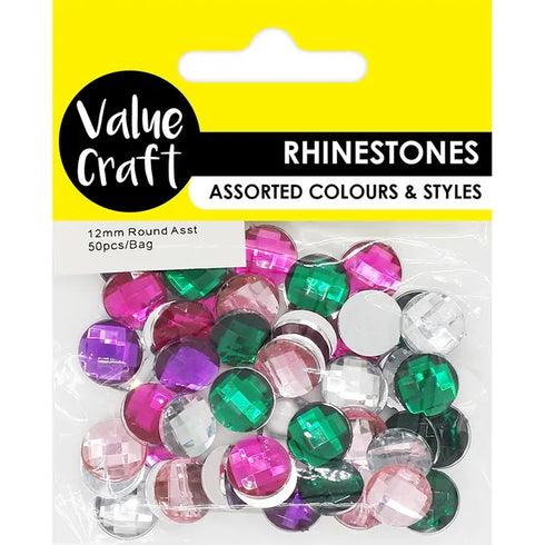 12mm Round Shape Rhinestones
