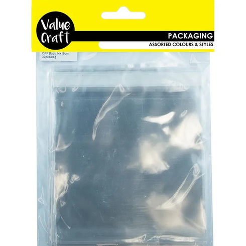 14cm x 16cm Clear OPP Cello Bags