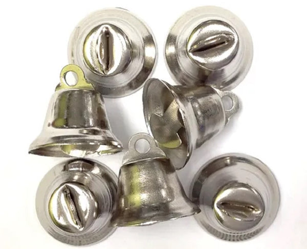 14mm Silver Colour Craft True Bells - 100pcs