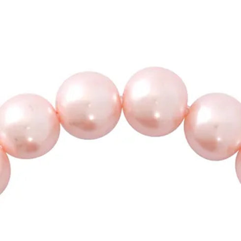 14mm Round Glass Pearl Beads (available in 4 colours)