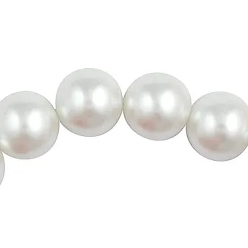 14mm Round Glass Pearl Beads (available in 4 colours)