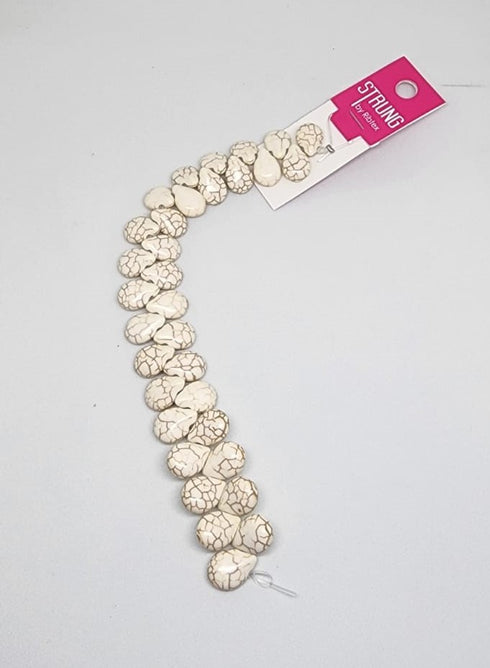 14mm Teardrop Shape Strung Beads