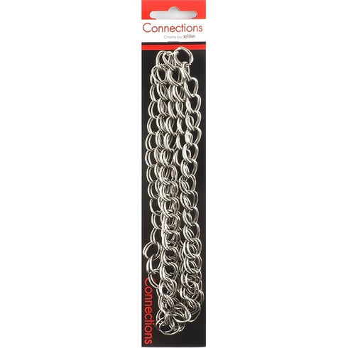 14mm x 11mm Metal Alloy Oval Twisted Links Chain
