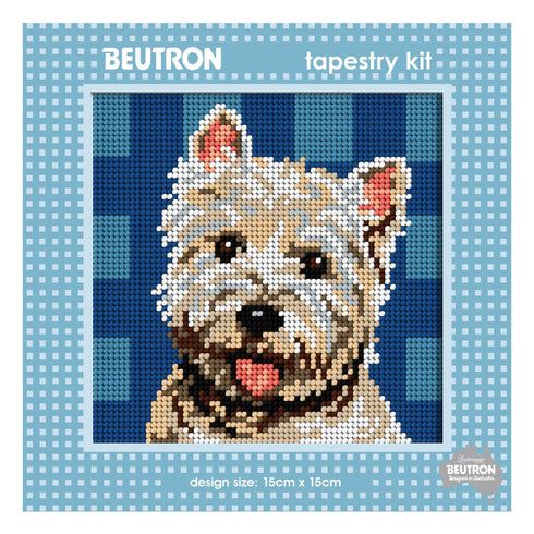 15cm x 15cm Terrier Dog Tapestry Kit