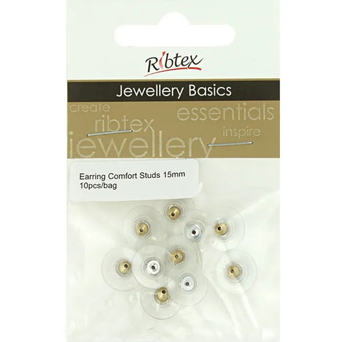 15mm Comfort Earring Studs (available in 2 colours)