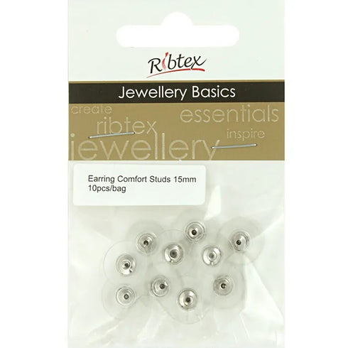 15mm Comfort Earring Studs (available in 2 colours)