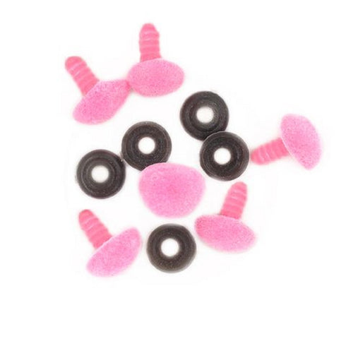 15mm Flock Dog Noses (available in 2 colours)